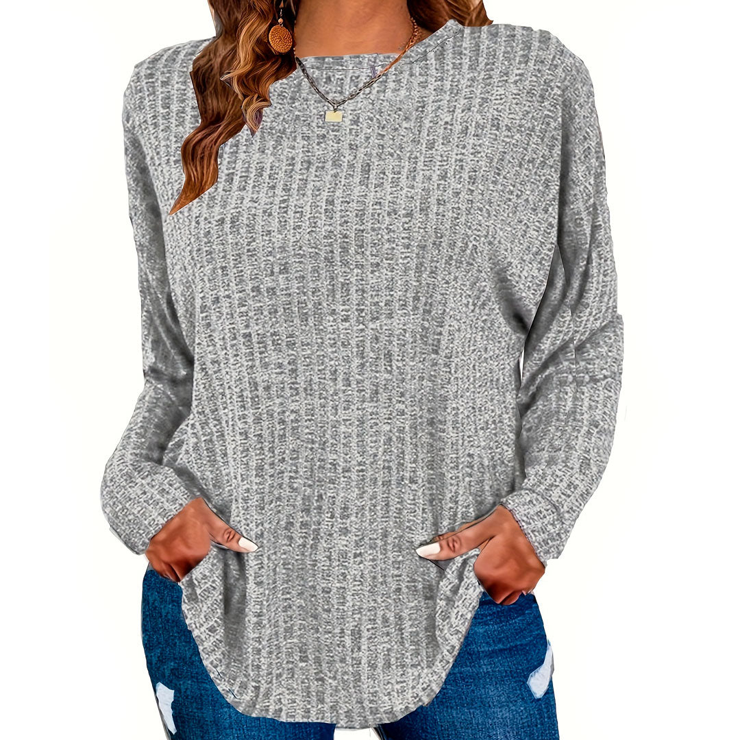 Oversize Rippstrick Pullover mit Taschen Jully