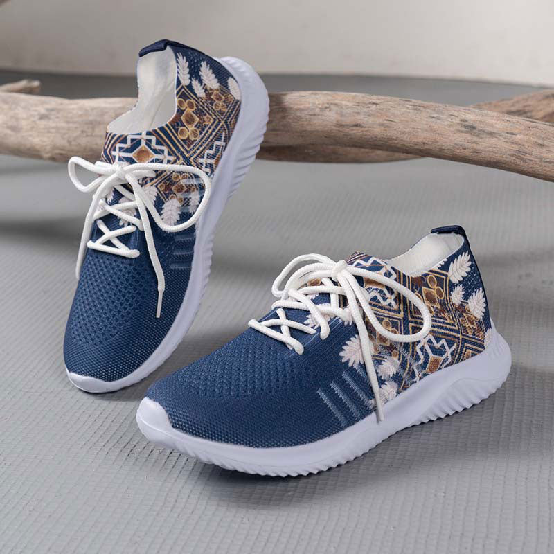 Damen Mesh-Schuhe mit Ethnomuster Jully