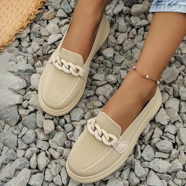 Damen Atmungsaktive Mesh Schuhe mit Slip-On Design Jully