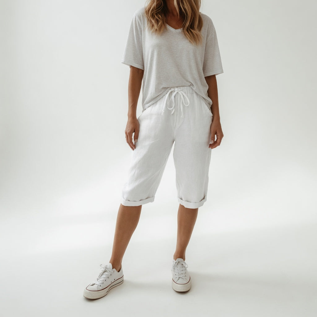 Damen Bermuda Shorts mit elastischem Bund Jully