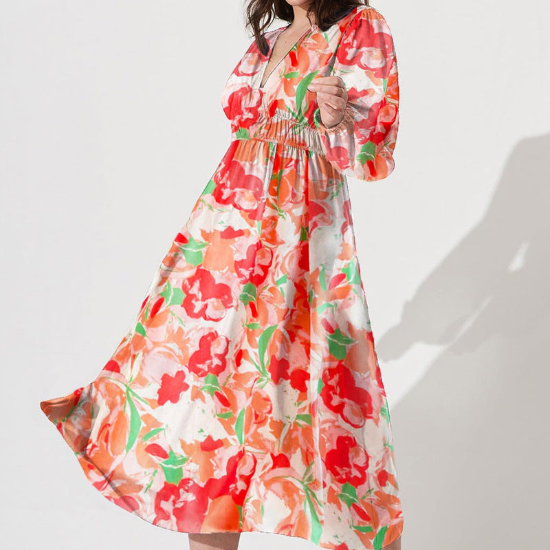 Damen Blumenkleid mit klassischem Design Jully