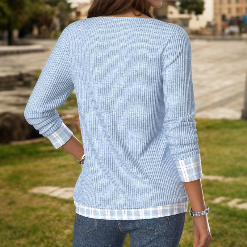 Damen Bluse aus Baumwolle mit langen Ärmeln Jully