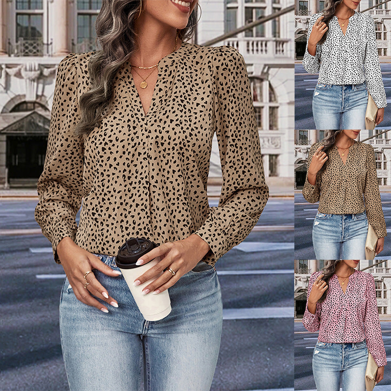 Damen Bluse mit modernem Punkte-Design Jully