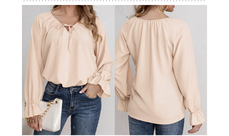 Damen Blusenshirt mit Rüschendetails und Kordelzug Jully