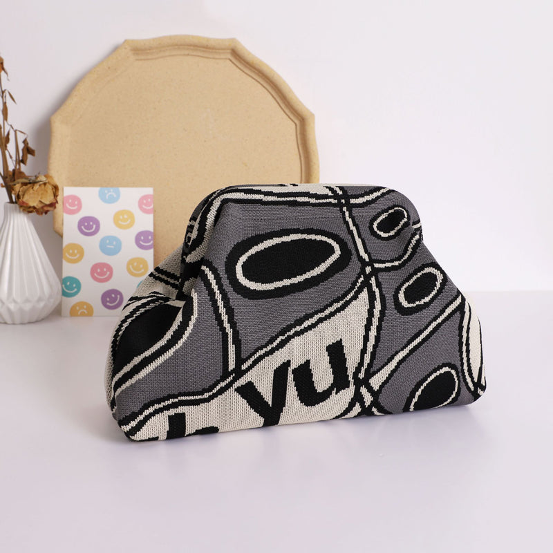 Damen Handtasche mit Druckmuster aus Baumwolle Jully