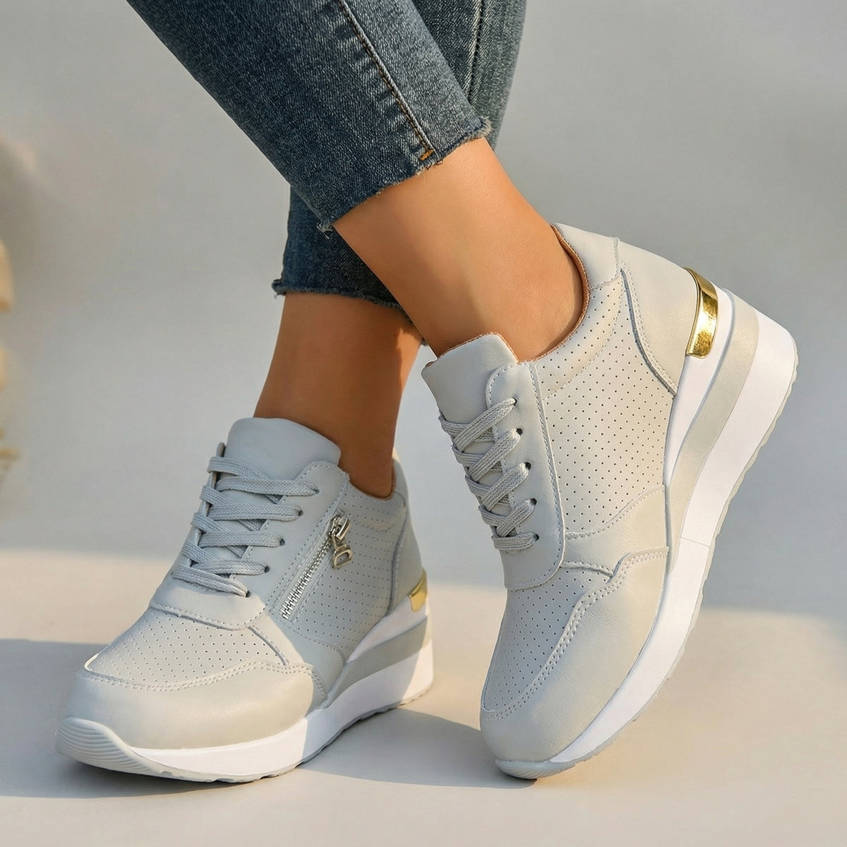 Damen Keilsneaker mit gepolsterter Innensohle Jully
