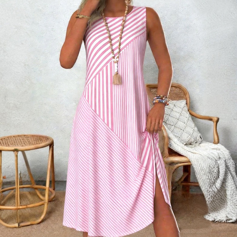 Damen Kleid aus Baumwolle mit gestreiftem Muster Jully