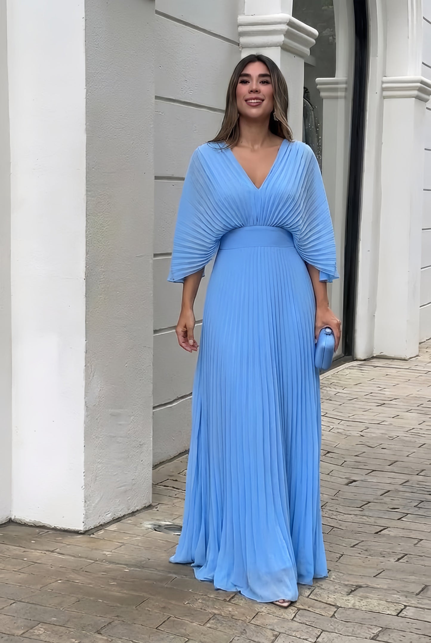 Damen Kleid mit fließender Silhouette für Hochzeitsgäste Jully