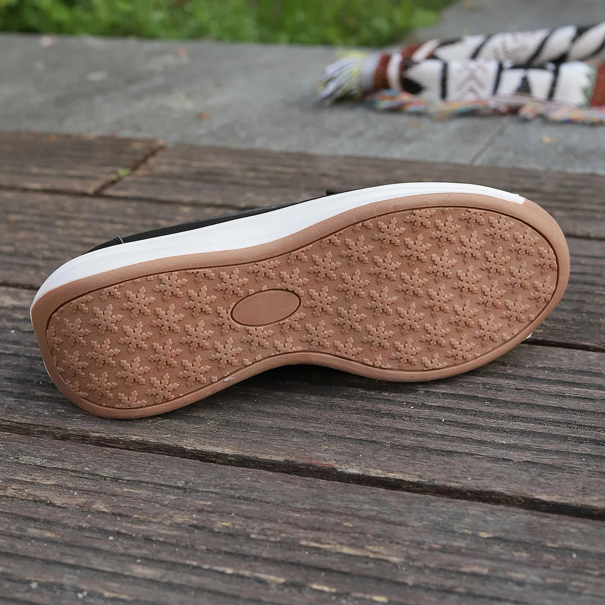 Damen Loafer Schwarz aus Kunstleder mit bequemer Polsterung Jully
