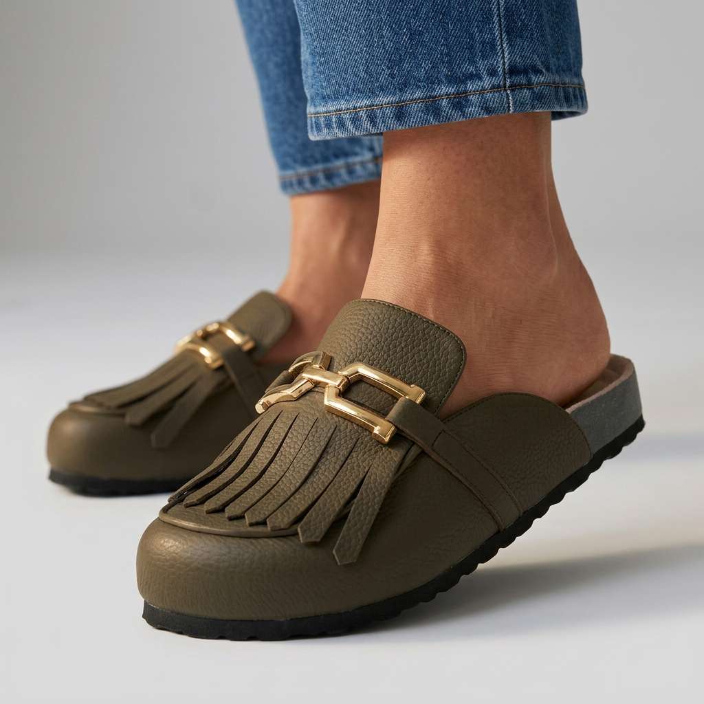 Damen Loafer Schwarz mit Gepolstertem Fußbett Jully
