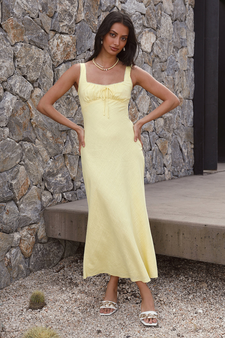 Damen Maxikleid mit quadratischem Ausschnitt Jully