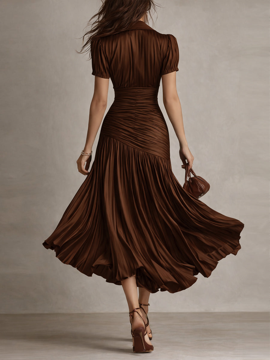 Damen Midikleid mit Retro-Streifen Jully