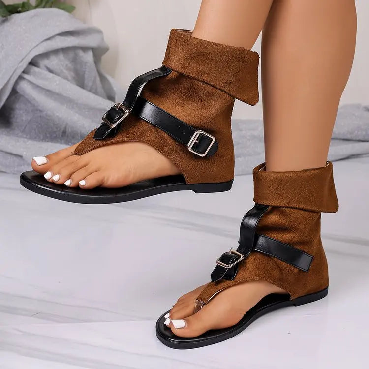 Damen Sandalen mit Wickelsilhouette und verstellbaren Riemen Jully