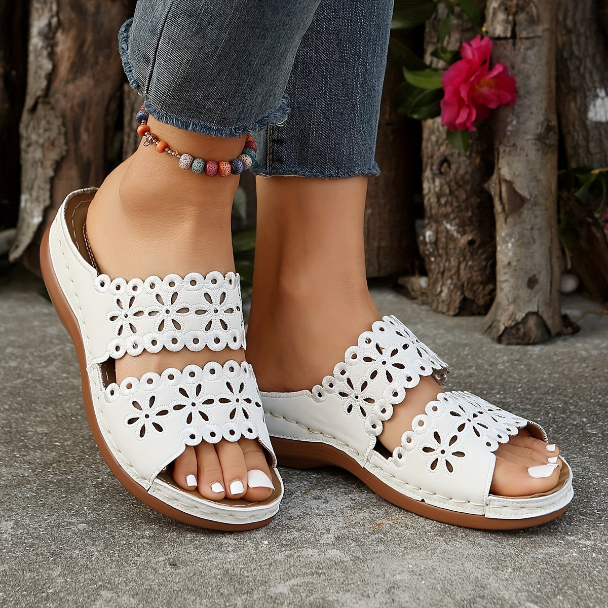 Damen Sandalen mit rutschfester Sohle Jully