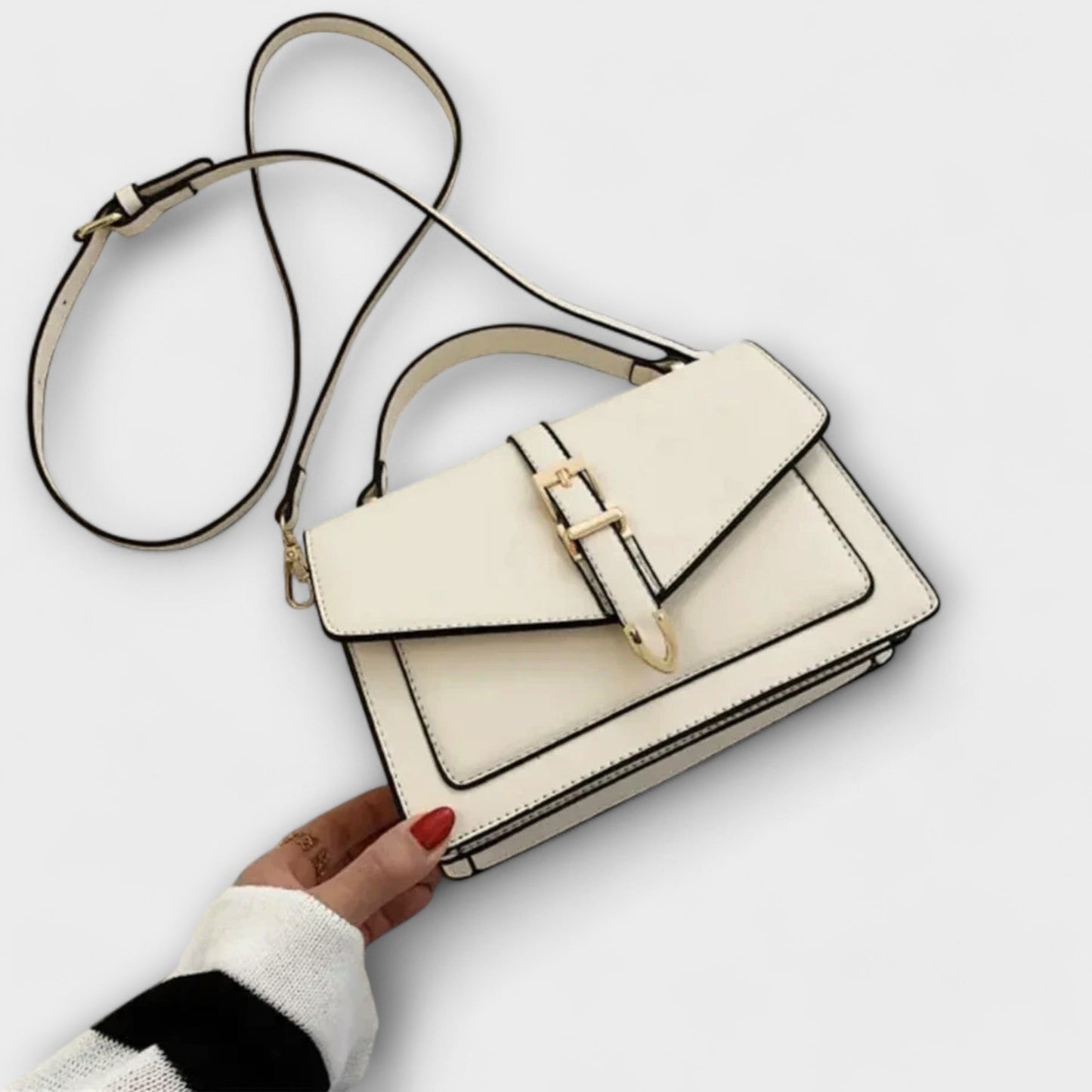 Damen Schultertasche aus PU-Leder mit klassischem Design Jully