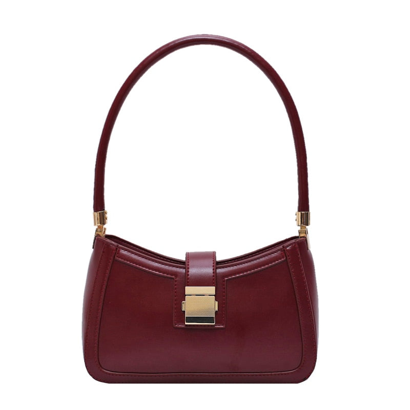 Damen Schultertasche mit Reißverschluss in Schwarz Jully