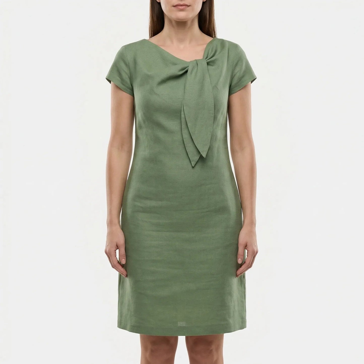 Damen Shiftkleid mit Schleifendetail in sanften Farben Jully