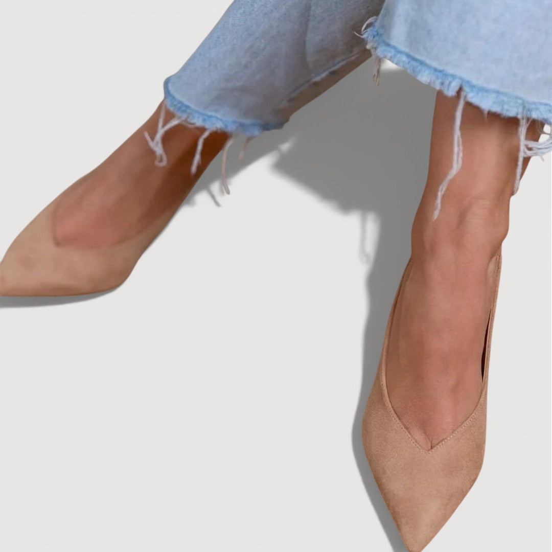 Damen Slingback-Heels aus weichem Wildleder Jully