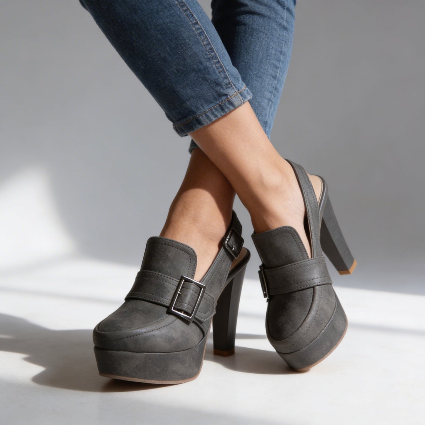 Damen Slingback-Heels mit verstellbarem Riemen Jully
