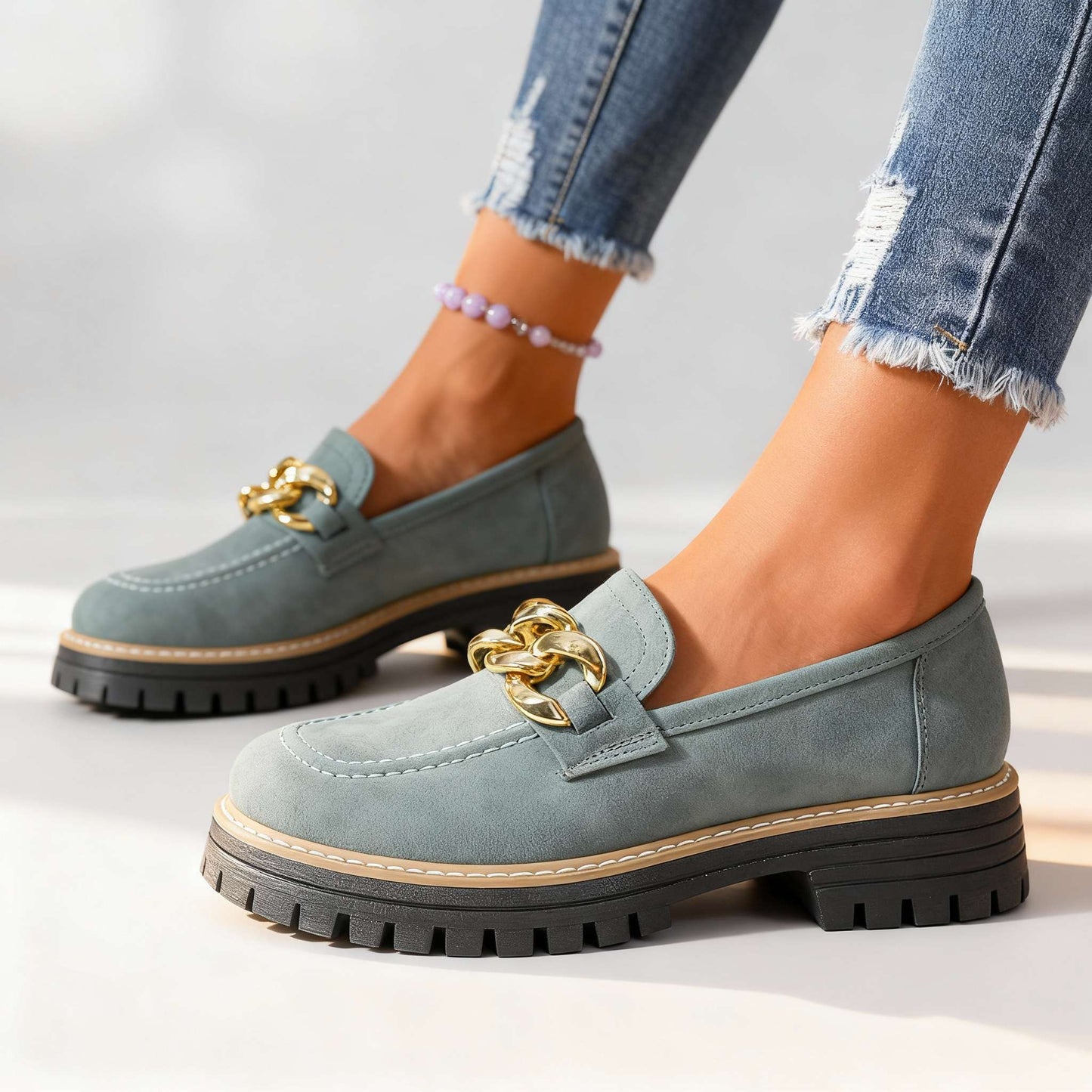 Damen Slipper aus Wildleder mit ergonomischer Sohle Jully