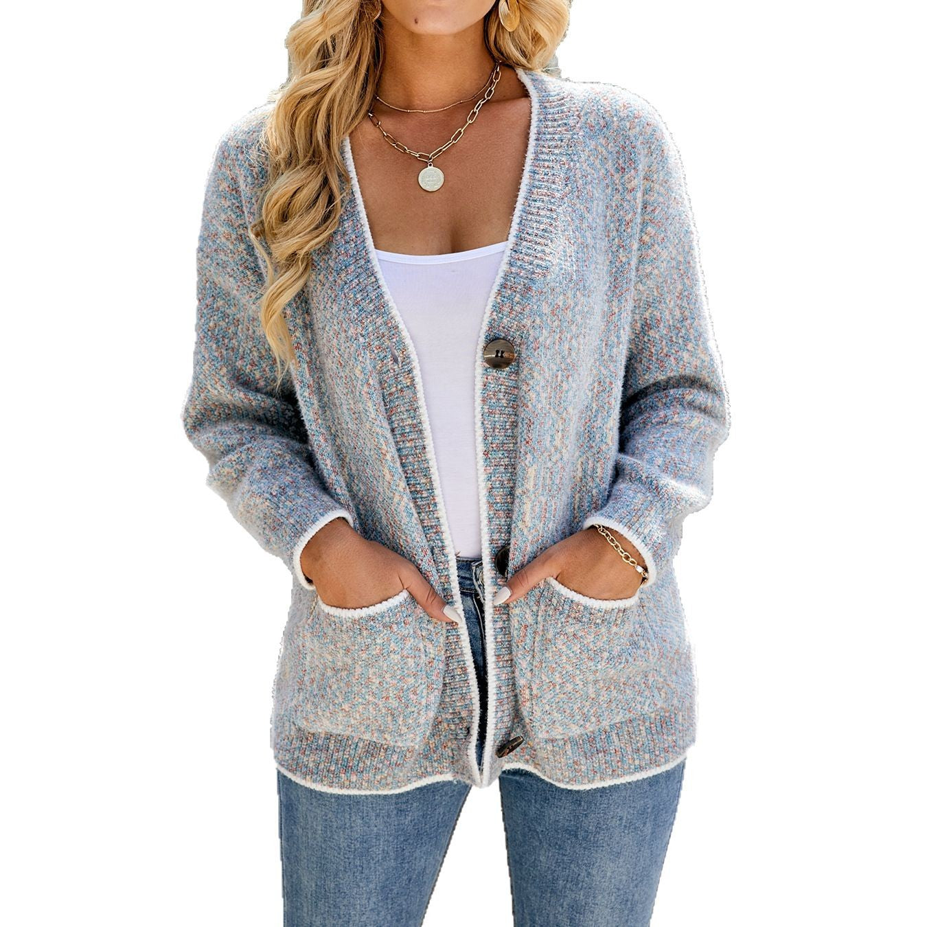 Damen Strickjacke mit großen Taschen Jully