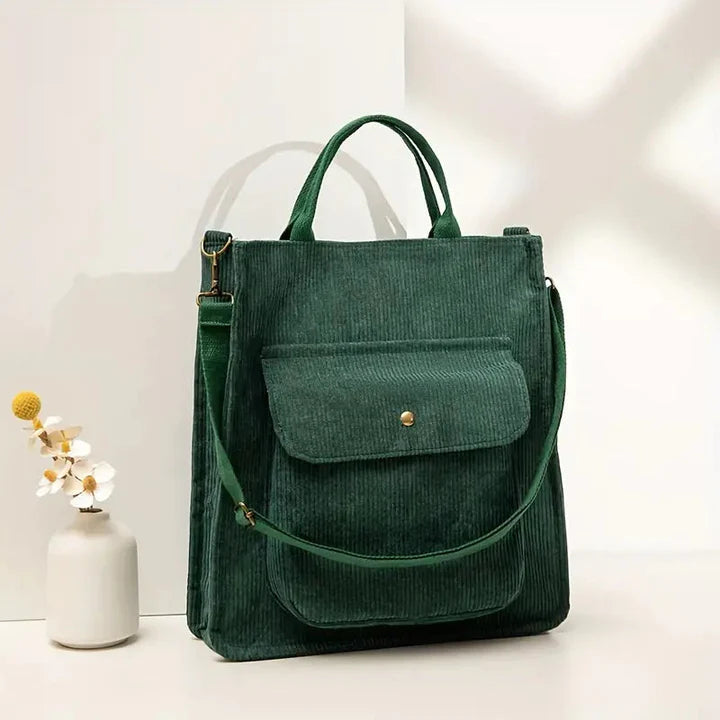 Damen Umhängetasche aus Cord mit elegantem Design Jully