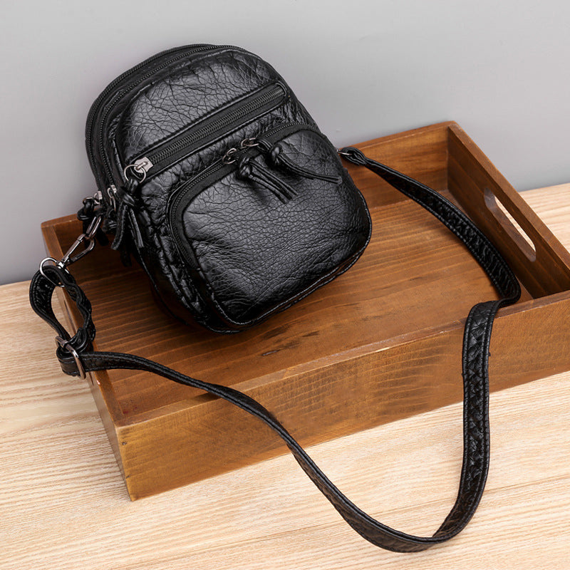 Damen Vintage Freizeittasche mit Reißverschluss Jully
