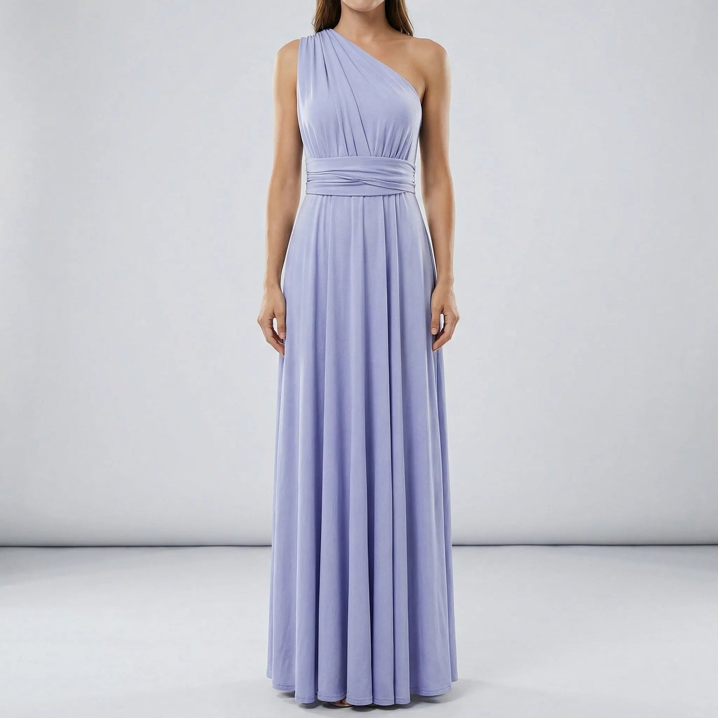 Damen Wickelkleid mit V-Ausschnitt in Maxi-Länge Jully