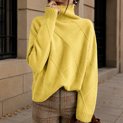 Women's Wide Sleeve Oversized Turtleneck