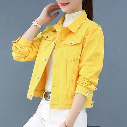 Women's Boxy Vintage Wash Denim Jacket