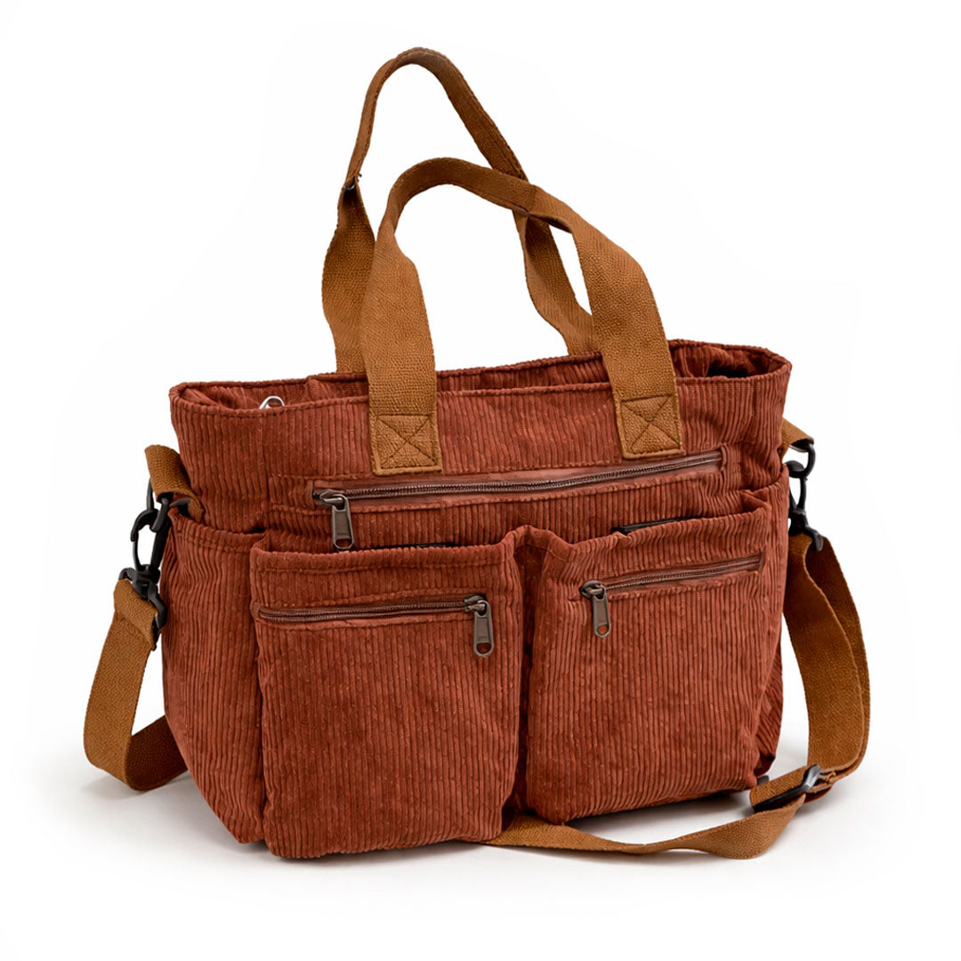 Multi Pocket Cord Umhängetasche Jully