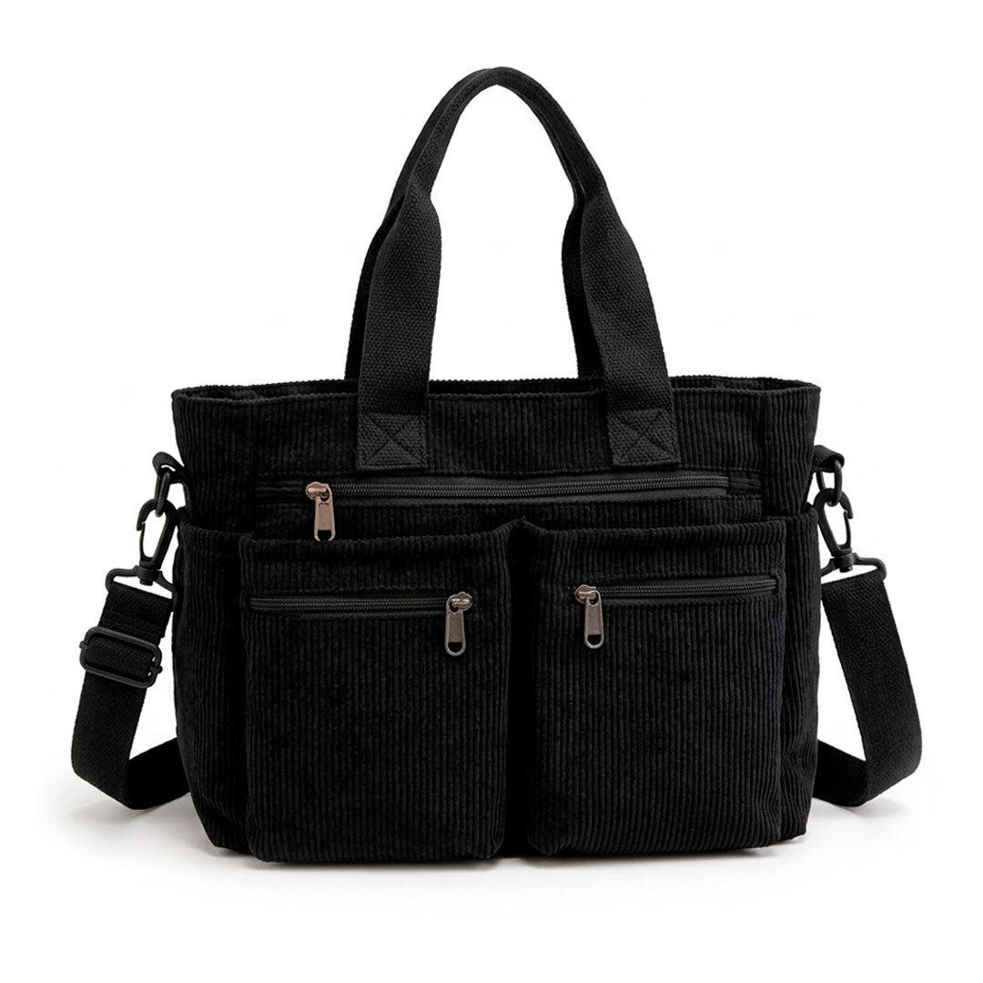 Multi Pocket Cord Umhängetasche Jully