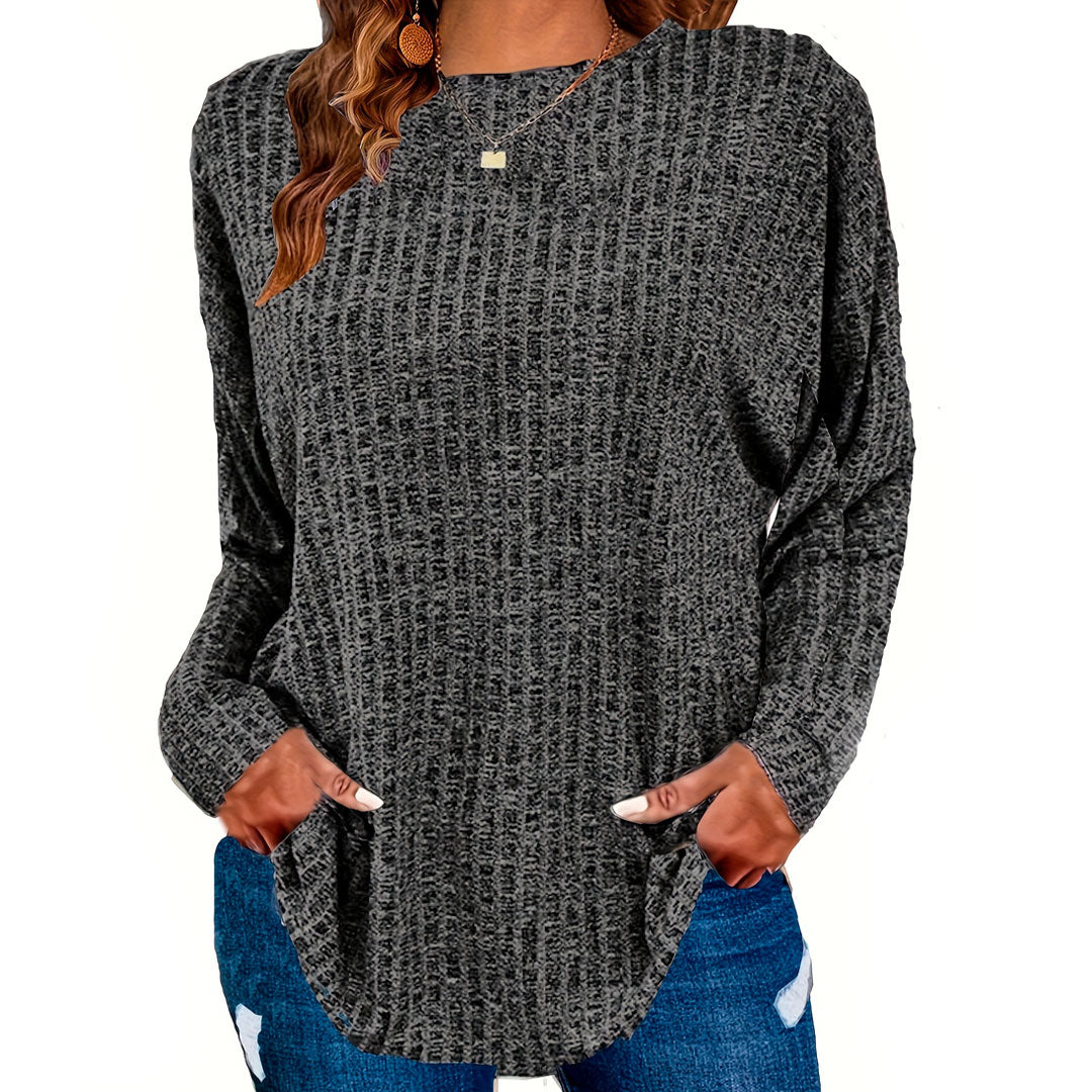 Oversize Rippstrick Pullover mit Taschen Jully