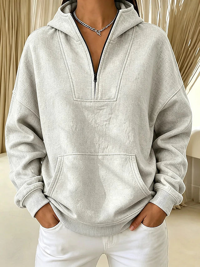 Women's Funnel Neck Brushed Sweatshirt Top
