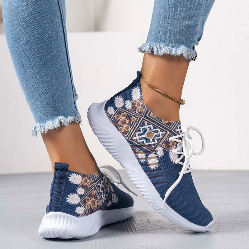 Damen Mesh-Schuhe mit Ethnomuster Jully