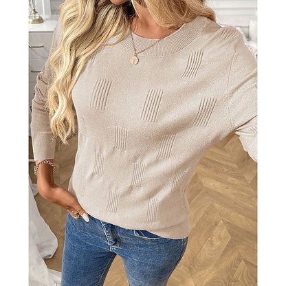 Women's Solid Pullover Hoodie with Ribbed Cuffs