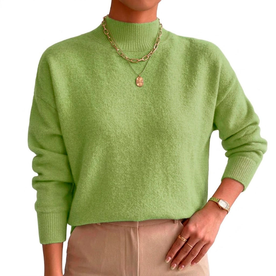 Damen Stehkragenpullover Basic Jully