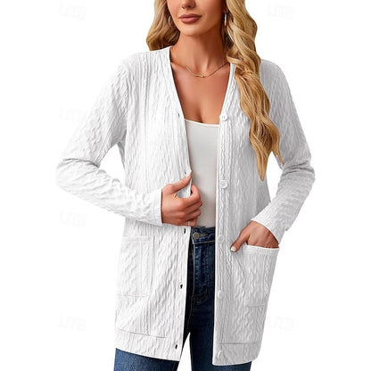 Women's Lightweight Knit Coatigan with Pockets