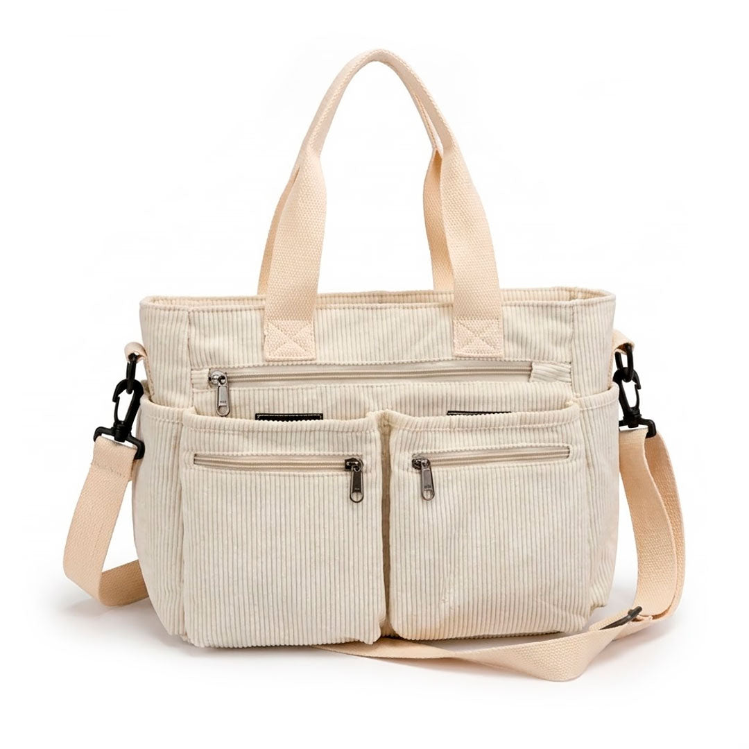 Multi Pocket Cord Umhängetasche Jully