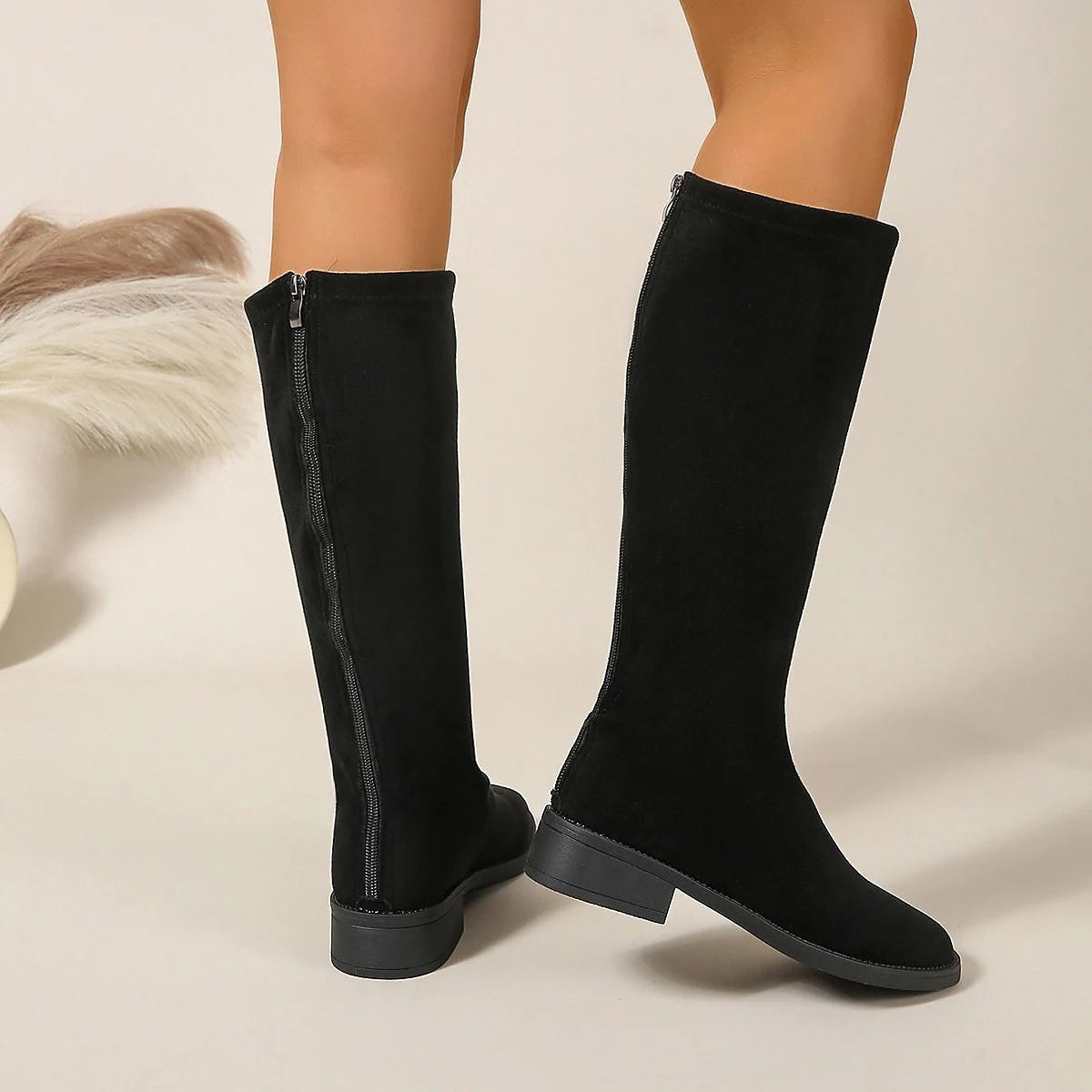 Women's Everyday Square Toe Long Boots