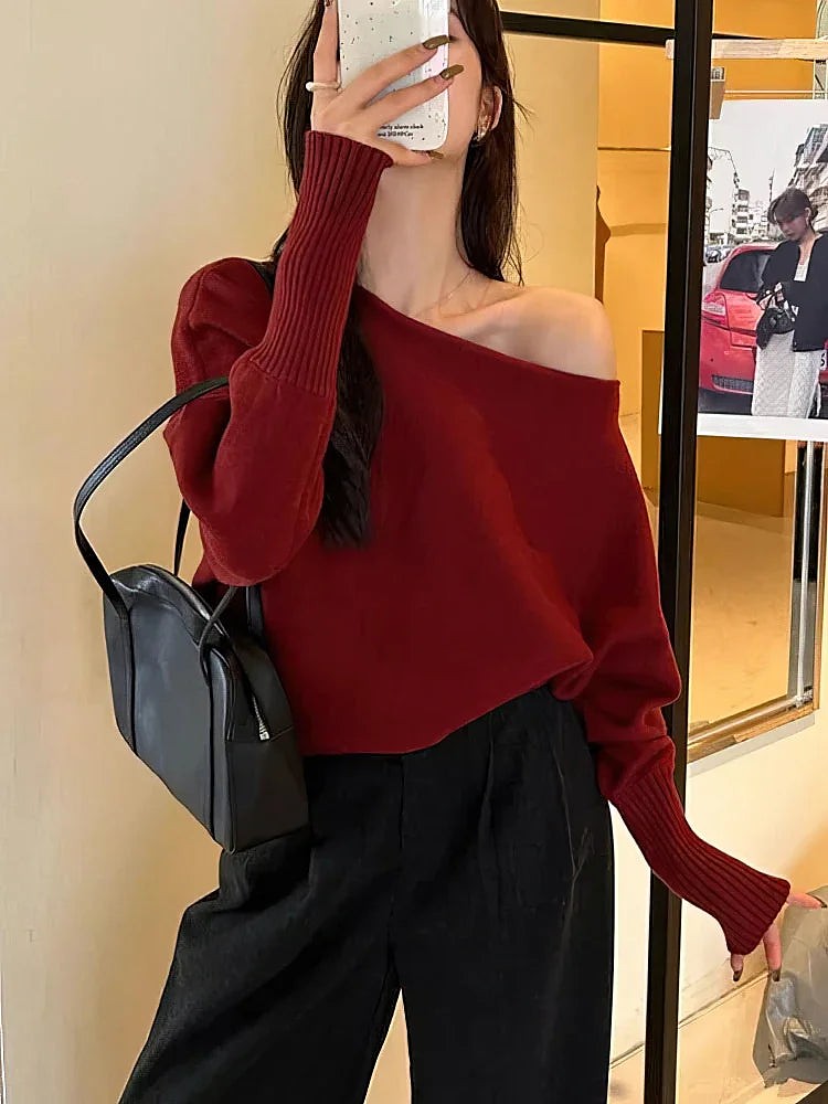 Women's Dolman Sleeve Boat Neck Sweater