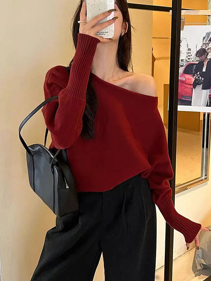 Women's Dolman Sleeve Boat Neck Sweater
