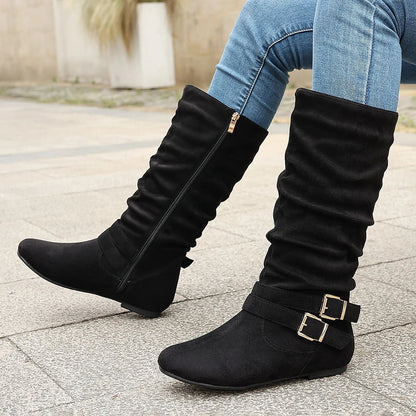 Women's Ruched Slouchy Tall Boots