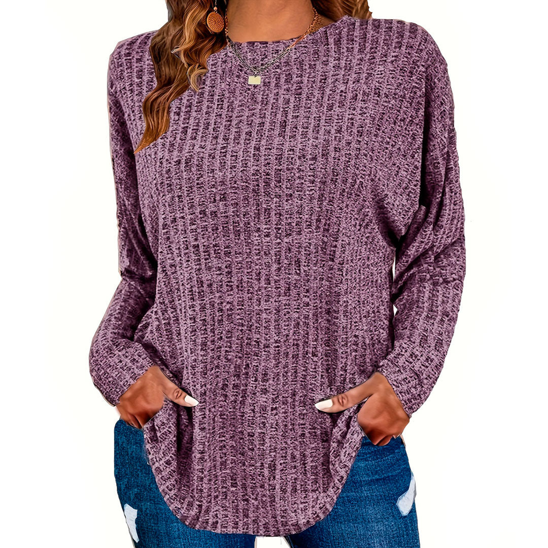 Oversize Rippstrick Pullover mit Taschen Jully