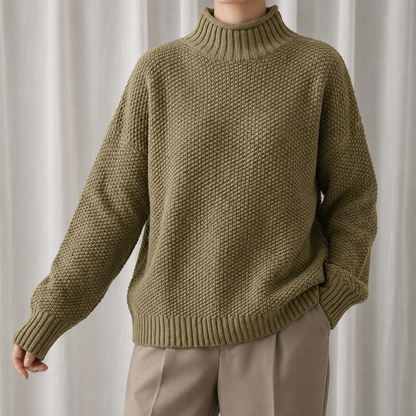 Women's Fleece Lined Turtleneck Top