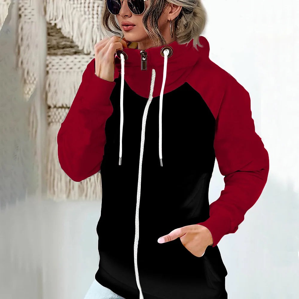 Women's Soft Knit Full Zip Hoodie Sleeve
