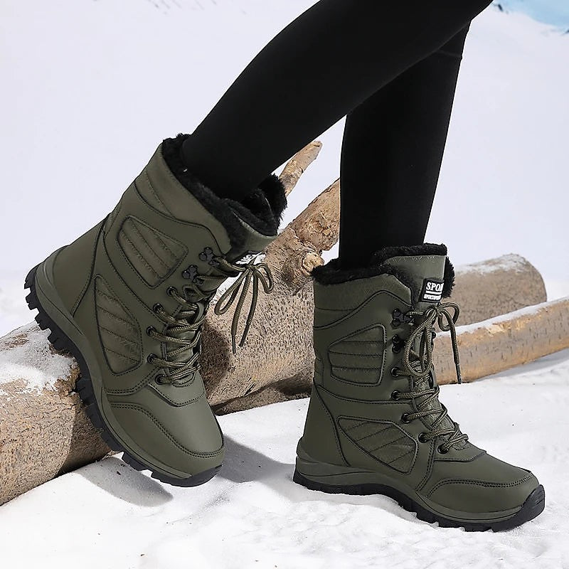 Women's Fluffy Collar Cold Weather Boots
