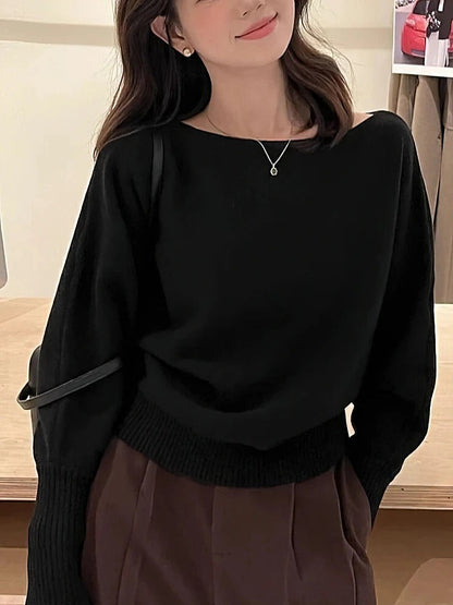 Women's Dolman Sleeve Boat Neck Sweater
