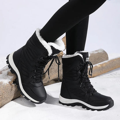 Women's Fluffy Collar Cold Weather Boots