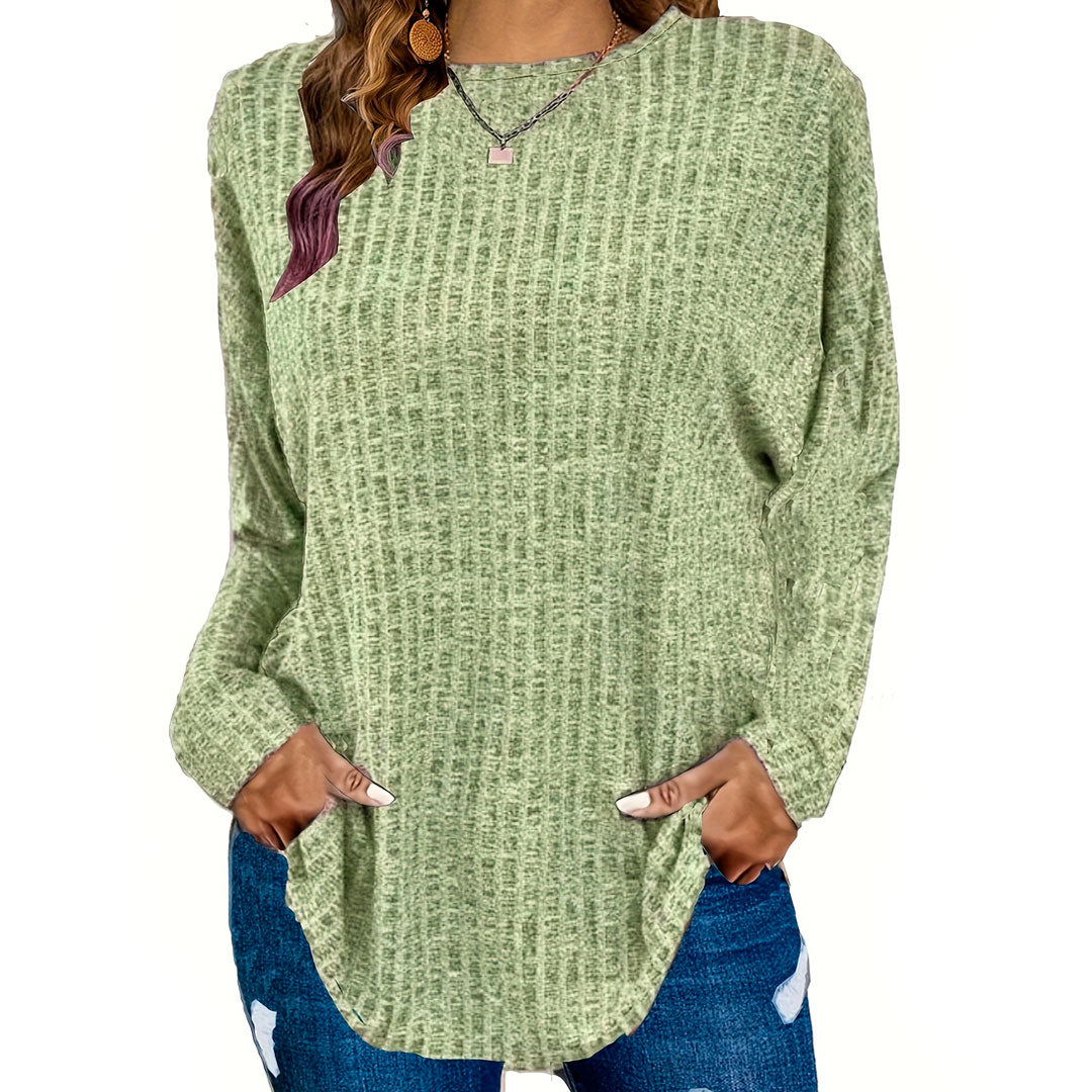 Oversize Rippstrick Pullover mit Taschen Jully